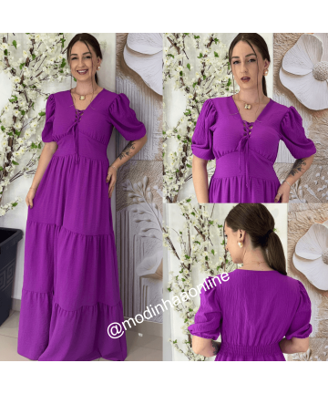 Vestido Margarida Fúcsia